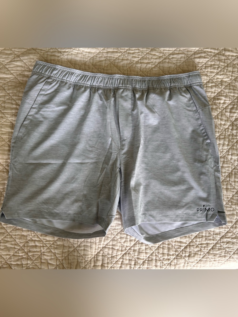 Primo Men’s Heather Gray Athletic Shorts — Comfortable Activewear